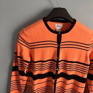 SELLING LIZ BAKER BLAZER FOR WOMEN SIZE MEDIUM COLOR ORANGE 🍊 and BLACK
